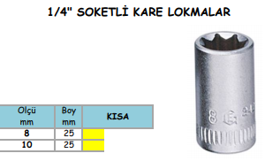 1-4 14 SOKETLİ KARE LOKMALAR