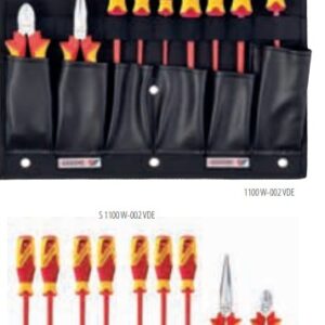1100 W-002 VDE-Pense-Tornavida Seti İçeren Alet Kartı 9 Prç (2)