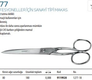 1277 Profesyoneller için Sanayi Tipi Makas (2)