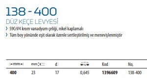 138-400 Düz Keçe Levyesi (2)
