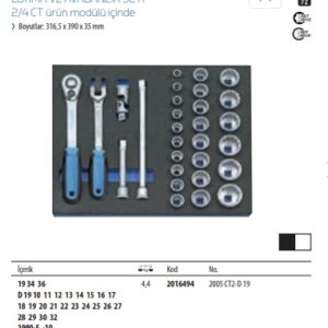 2005 CT2-D 19 Lokma ve Avadanlık Seti (1)