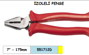 551712D İZOLELİ PENSE