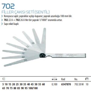 702 Filler Çakısı Seti (Sentil) (2)
