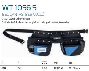 WT 1056 5 Bel Çantası Beş Gözlü (2)