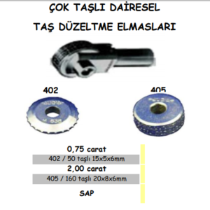 ÇOK TAŞLI DAİRESEL TAŞ DÜZELTME ELMASLARI (2)