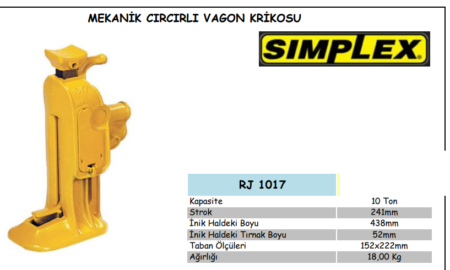 RJ 1017 MEKANİK CIRCIRLI VAGON KRİKOSU (2)