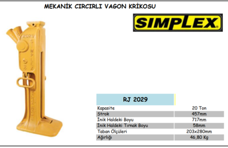 RJ 2029 MEKANİK CIRCIRLI VAGON KRİKOSU (2)